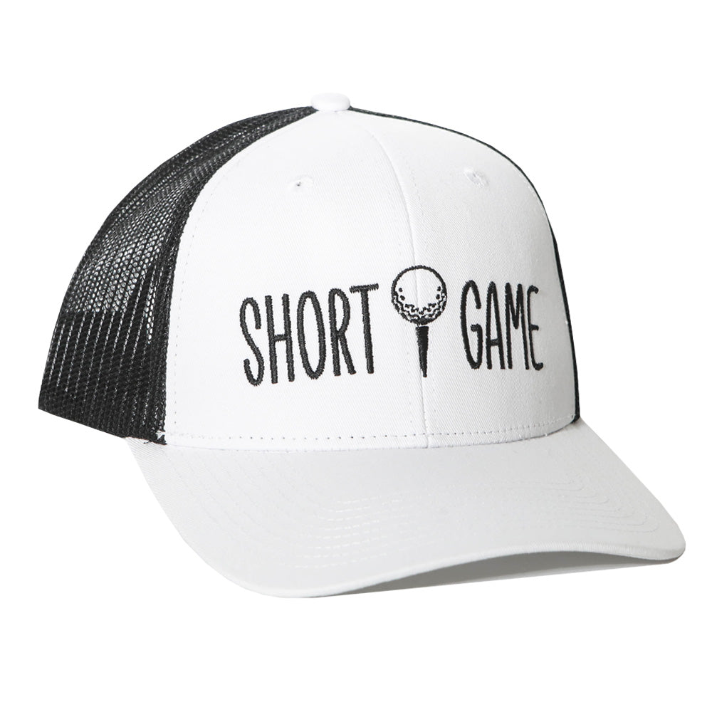 Short Game Golf White & Black Hat